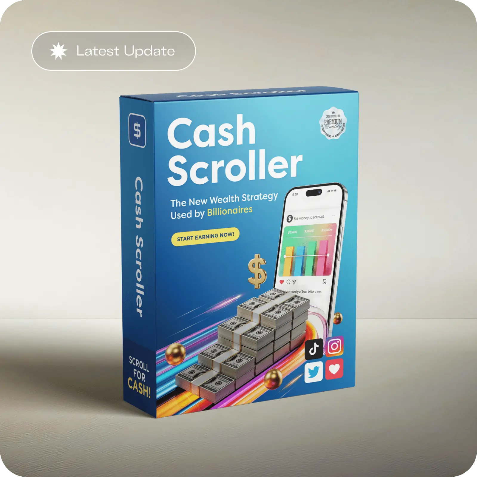CashScroller platform dashboard